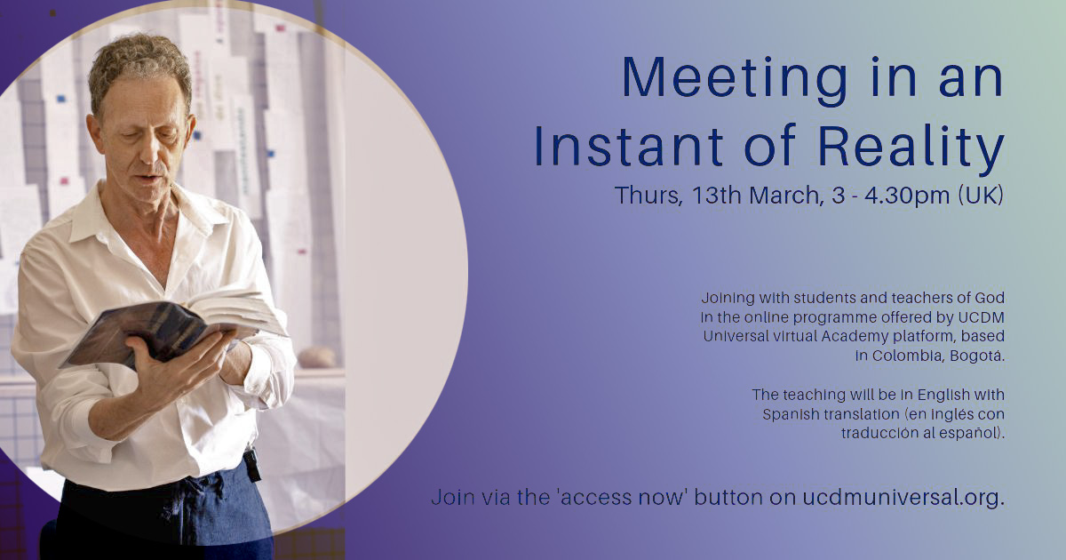 Meeting in an instant of reality with Simon Christopher on UCDMUniversal