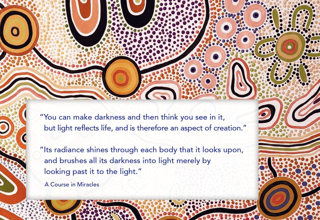 Its radiance shines through each body that it looks upon, and brushes all its darkness into light merely by looking past it to the light.